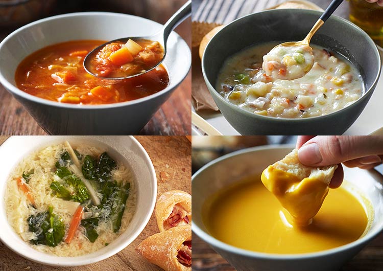 野菜を食べる4種のスープセット